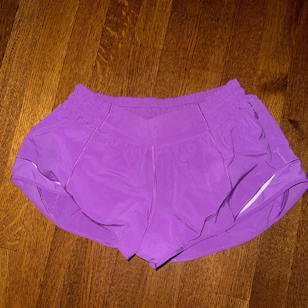 Women's Purple Lulu Hotty Hot Shorts